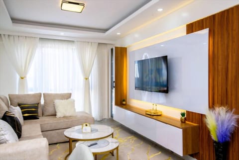 Classic Apartment | Living area | 50-inch Smart TV with cable channels, Netflix, first-run movies