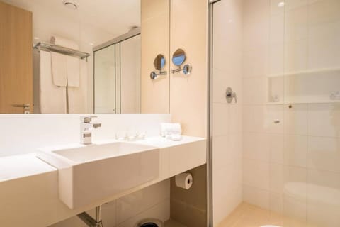 Free toiletries, hair dryer, towels, soap