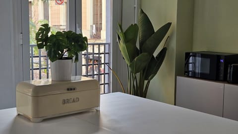 Shared fridge, microwave