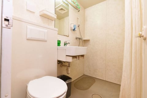 Economy Twin Room | Bathroom | Shower, hair dryer, towels, shampoo