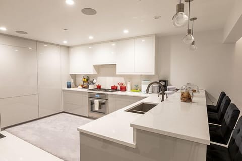Premier Condo, 2 Bedrooms (2 Bath) | Private kitchen | Full-size fridge, microwave, oven, stovetop