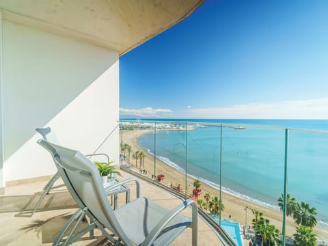 Sea View Double Room Grand Corner Terrace (2 Adults) | Terrace/patio