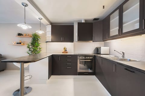 Apartment, 3 Bedrooms, City View | Private kitchen | Electric kettle