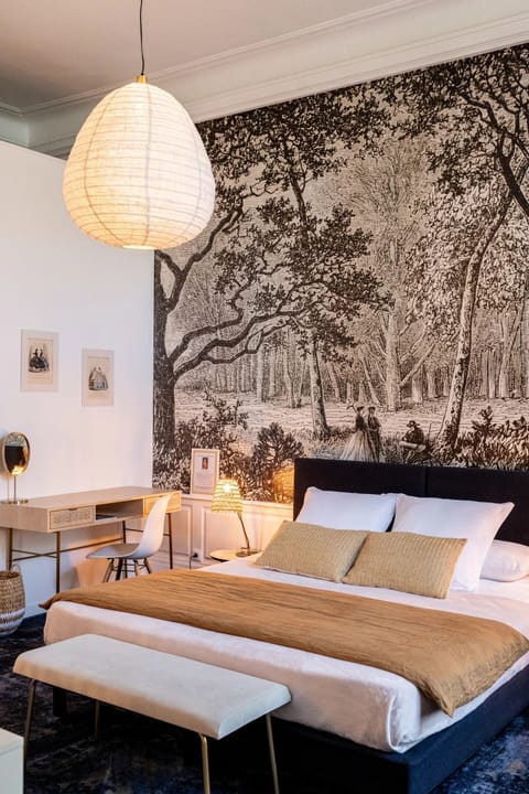 Deluxe Double Room, Garden View | Premium bedding, memory foam beds, desk, laptop workspace