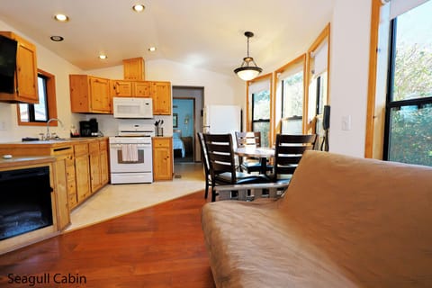 Family Cabin, 2 Bedrooms, Kitchen | Living area | Flat-screen TV