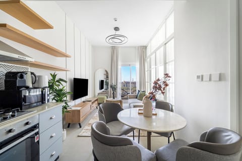 Executive Apartment | Living area | 50-inch Smart TV with digital channels