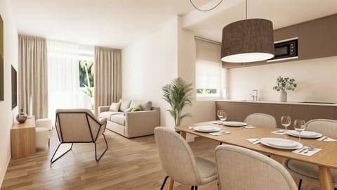 Superior Apartment, 2 Bedrooms | Living area | 40-inch flat-screen TV with digital channels