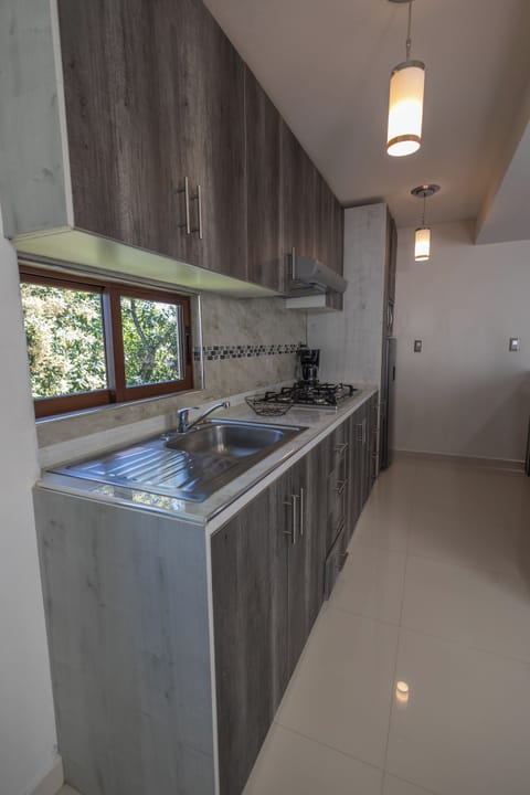 Suite, Balcony | Private kitchen | Coffee/tea maker