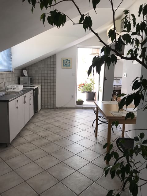 Apartment, 1 Bedroom, Sea View | Living area | Flat-screen TV