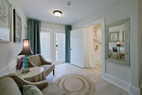 The Garden Suite | Laptop workspace, blackout drapes, iron/ironing board, free WiFi