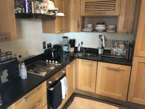 Apartment | Private kitchen | Fridge, microwave, oven, stovetop