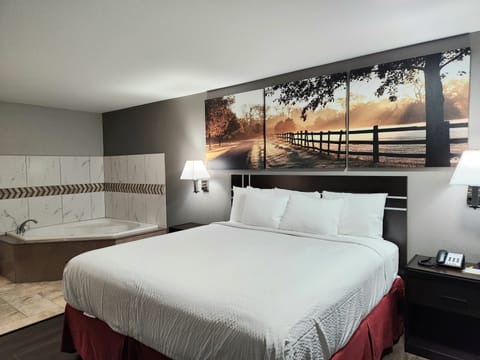 Studio Suite, 1 King Bed, Non Smoking | WiFi (free), bed sheets
