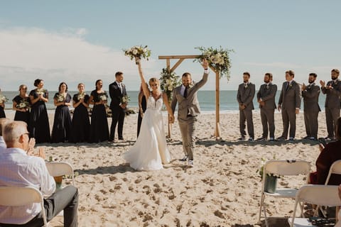 Outdoor wedding area