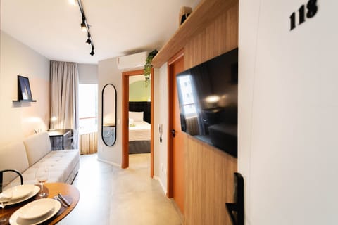 Basic Apartment | 1 bedroom, laptop workspace, blackout drapes, iron/ironing board