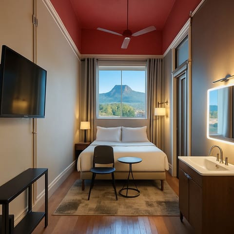 Comfort Double Room, 1 Queen Bed, Refrigerator, Mountain View | Premium bedding, down comforters, individually decorated