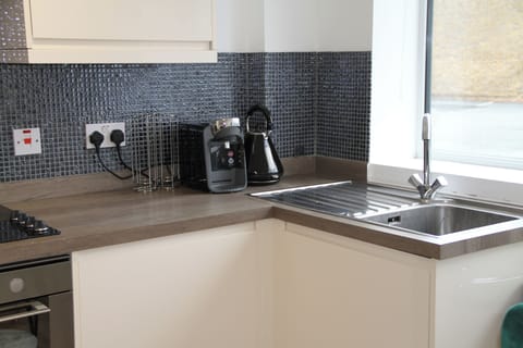 Apartment | Private kitchen | Fridge, microwave, oven, stovetop