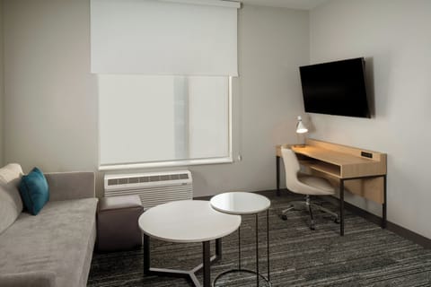 Suite, 1 Bedroom | Hypo-allergenic bedding, desk, laptop workspace, blackout drapes