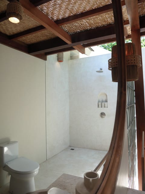 Superior Villa, 1 Bedroom, Garden View | Bathroom | Shower, rainfall showerhead, bathrobes, slippers