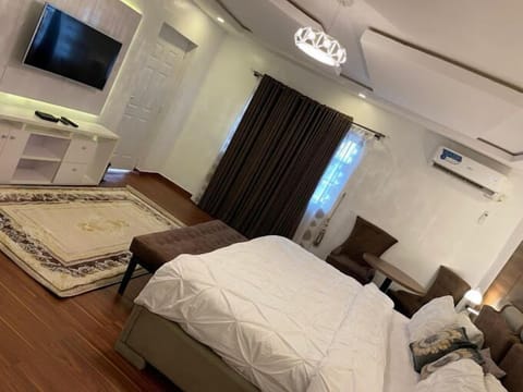 Family Apartment, Balcony, City View | 2 bedrooms, desk, laptop workspace, blackout drapes