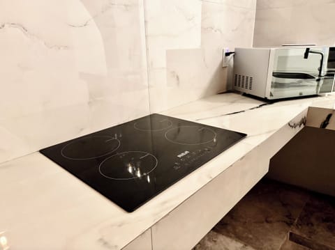 Family Studio Suite, Mountain View | Private kitchen | Full-size fridge, microwave, oven, stovetop