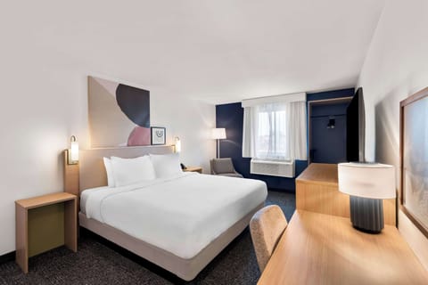 Hypo-allergenic bedding, down comforters, pillowtop beds, desk