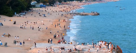 Beach nearby, white sand