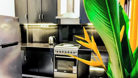 Shared fridge, electric kettle