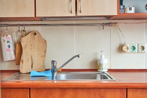 Basic Studio | Private kitchen | Shared fridge, microwave, cleaning supplies