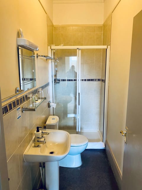 Deluxe Double Room | Bathroom | Shower, hair dryer, towels, soap