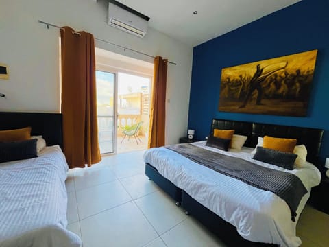 Panoramic Triple Room, Balcony | Minibar, desk, blackout drapes, free cribs/infant beds