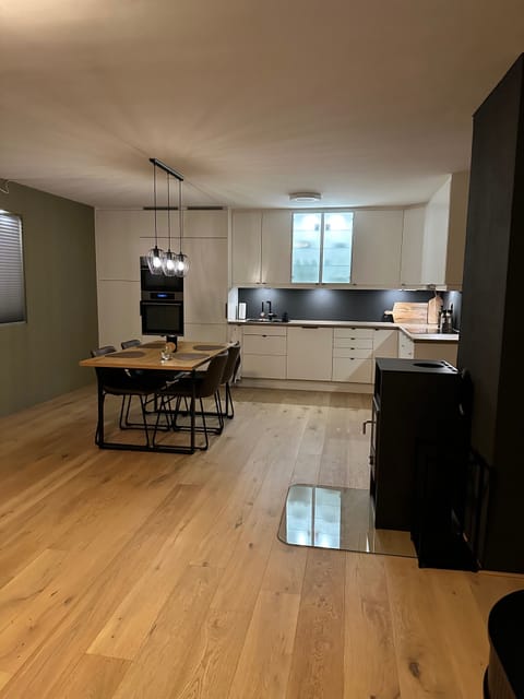 Apartment | Private kitchen | Fridge, microwave, oven, stovetop