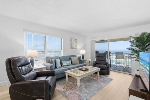 Condo, 1 King Bed with Sofa bed (Point East 301) | Living area | TV