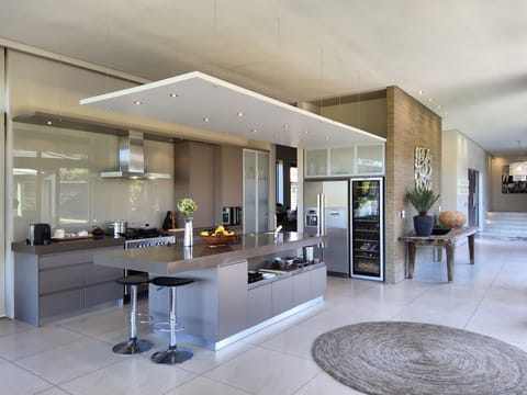 Luxury Villa, Patio, Sea View | Private kitchen | Full-size fridge, microwave, oven, dishwasher