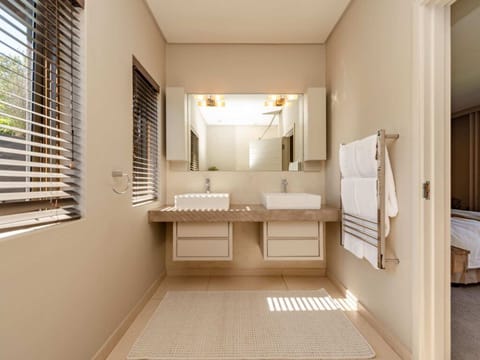 Luxury Villa, Patio, Sea View | Bathroom | Shower, hair dryer, towels, soap