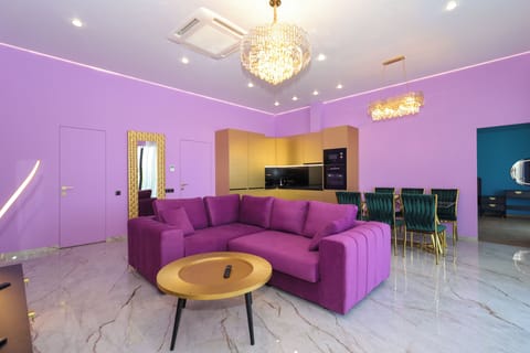 Luxury Villa, Private Pool, Sea View | Living area