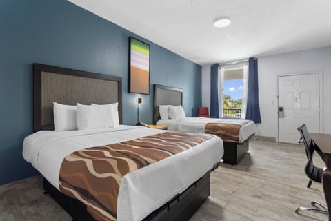 Standard Room, 2 Queen Beds Non-Smoking | In-room safe, iron/ironing board, free WiFi, bed sheets