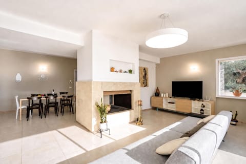 Family Villa, 4 Bedrooms, Balcony (Villa Torricella Pool and Sunny) | Living area | Flat-screen TV