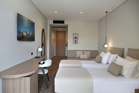 Deluxe Double or Twin Room, Balcony | In-room safe, desk, blackout drapes, soundproofing