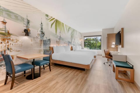 Premium bedding, memory foam beds, individually decorated