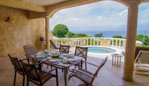 Exclusive Villa, 3 Bedrooms, Ensuite, Beach View | Terrace/patio