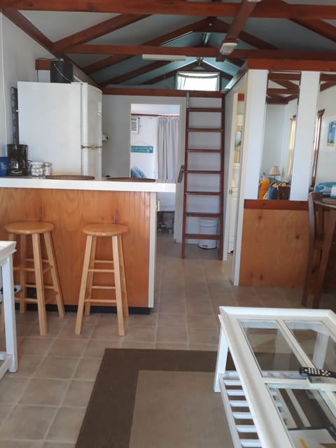 Sand Dollar: Aqua Lodge, 1 Bedroom, Bay View | Private kitchen | Fridge, microwave, coffee/tea maker, toaster