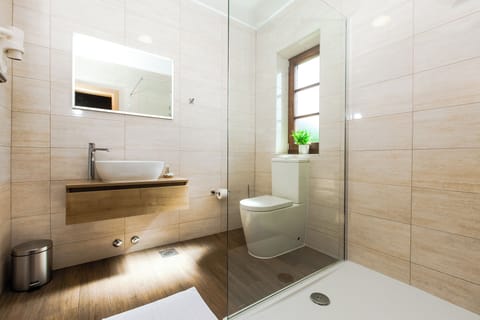 Deluxe Double Room | Bathroom | Shower, free toiletries, hair dryer, towels