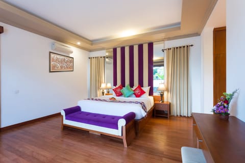 Deluxe Double Room, 1 King Bed, Pool View | Premium bedding, free WiFi, bed sheets