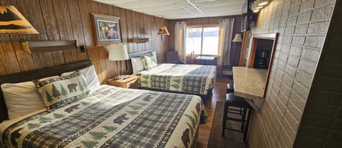 Room, 2 Queen Beds, Kitchenette | Individually decorated, individually furnished, iron/ironing board