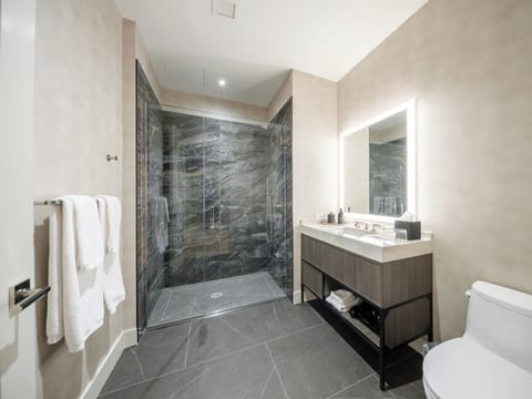 Double or Twin Room, City View | Bathroom | Shower, free toiletries, hair dryer, bathrobes