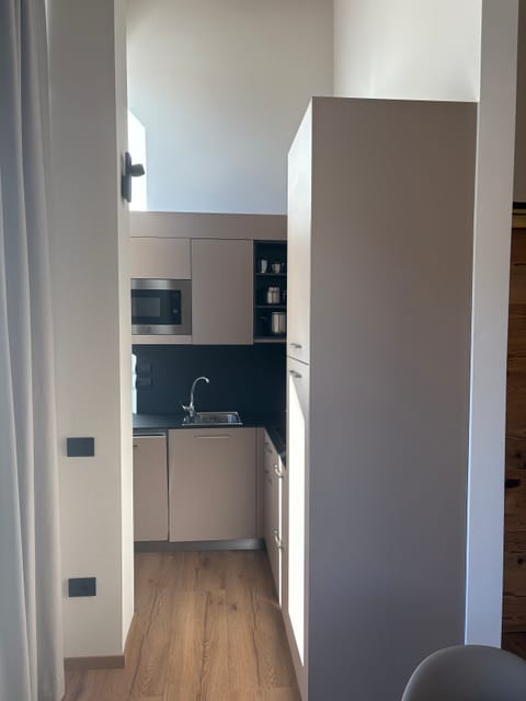 Superior Apartment | Private kitchen | Fridge, stovetop, coffee/tea maker, electric kettle