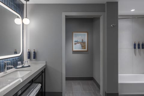 Free toiletries, hair dryer, towels, soap