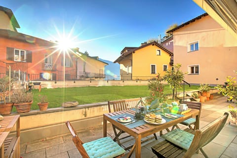 Family Apartment, Multiple Bedrooms, 2 Bathrooms (Ô Lac Ascona with Garden) | Outdoor dining