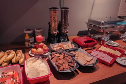 Free daily self-serve breakfast