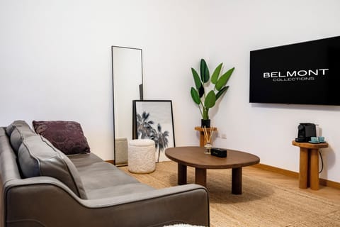 Apartment, 2 Bedrooms, Patio | Living room | Flat-screen TV